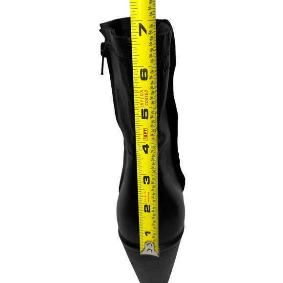 Ecco Black Double Zip Round Toe Mid Calf Leather Boots Size 40 EU / 9 -9.5 US - Picture 10 of 14